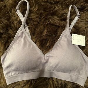 Lavender/gray bralette. One size. NWT.